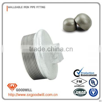 Heavy duty pipe fitting air resistant male pipe plug 291