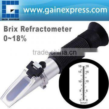 Portable Brix Refractometer 0-18% Low Sugar CNC Maple sap NEW