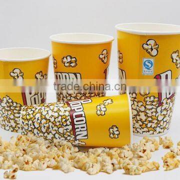 eco friendly disposal printed popcorn paper cup