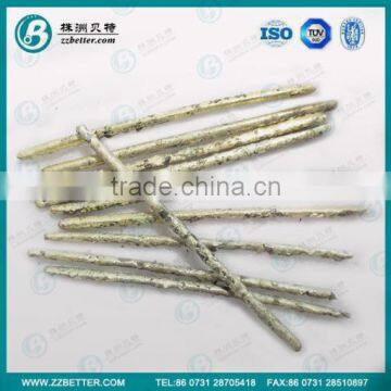 composite rods are tungsten carbide formed in a nickel/silver matrix