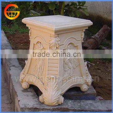 Stable fiberstone/ fiberglass flower pot stand roman column