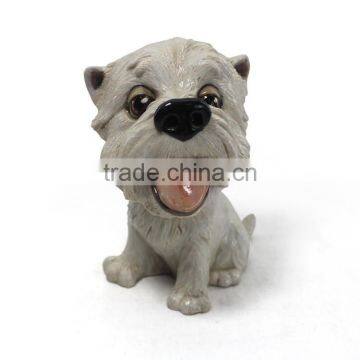 Lovely Resin White Dog Statue photo-5