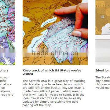 Scratch USA Scratch off Places You Travel America (US) Detailed Cartography Including US States photo-6