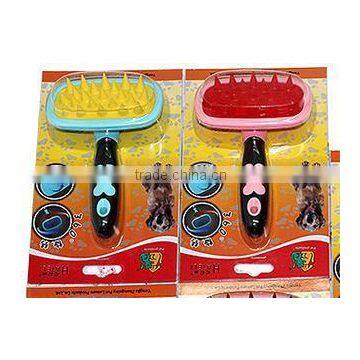 CY108 Pet Comb Mucous Wool Implement Silicone Comb Cat and Dog Fur Cleaner Pets Hair Comb photo-5