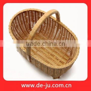 Knit Handmade Natural Bamboo Halloween Baskets