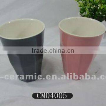 sublimation blank enamel mug,enamel ceramic teacup