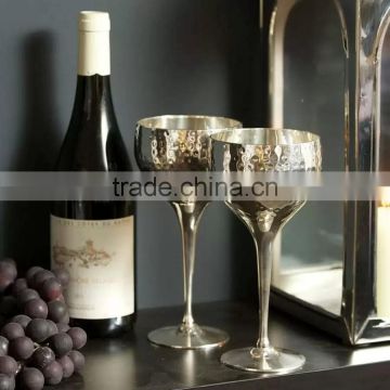 Brass Silver Plated Wine Glasses