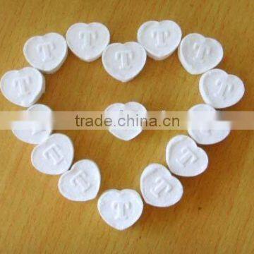 2016 Cheap Heartshape Magic Coin Wet Tissue Tablet