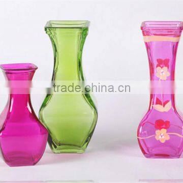 wholesale glass vase with hand drawing