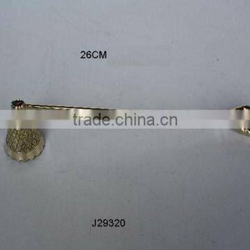 Mirror Polished Candle Snuffer Made in Brass with loop handle