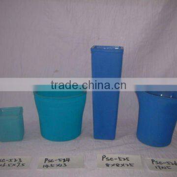 Professional Fancy Cheap Antique Frosted Colored Glass Vases Unique Types Of Flower Vase
