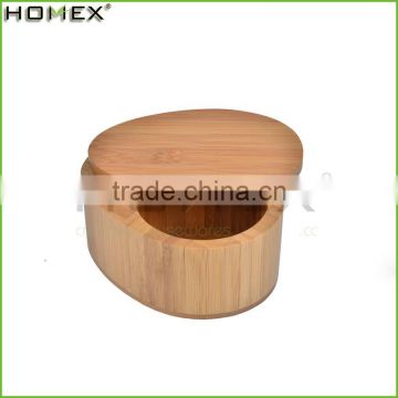 Popular Bamboo Swivel Top Salt Box Kitchen Spice Box /Homex_Factory