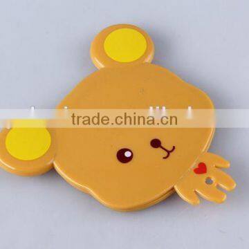 Cartoon Bear Shaped Printed Plastic Sliding Cover Mirror photo-2