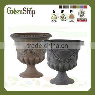 Decorative Garden Fiber Ceramic Pot from Greenship/ 10 years lifetime/ lightweight/ UV protection/ eco-friendly