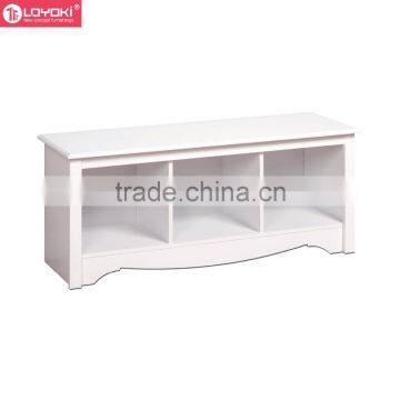New 3 Cube Storage Organizer Home Furniture Shoes Rack Wooden Shoe Storage Bench photo-2