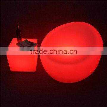 Nightclub LED Furniture Illuminated LED Big Single Sofa Chair With Rechargeable Battery