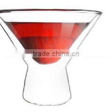 double wall glass goblet glass red wine cups wine glasses