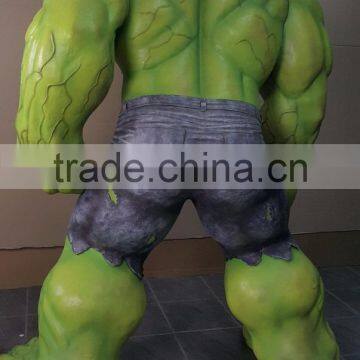 Outdoor Decoration Resin Craft Fiberglass a Grandezza Naturale Hulk Statua photo-2
