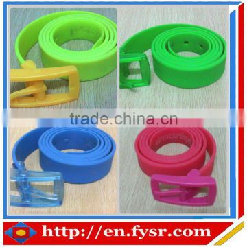 fashion colored 100% silicone sports waist belt