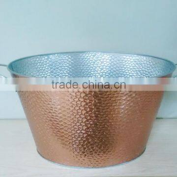 100% Waterproof Embossed Antique Tin Bucket photo-3