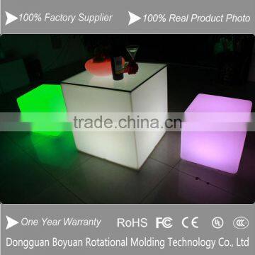 dongguan led furniture/light up bar/ led plastic cube