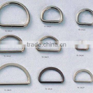 cheap price with different sizes of D metal buckle ,D ring buckle