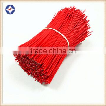 Widely Used Red Single Wire Plastic Coated Twist Tie