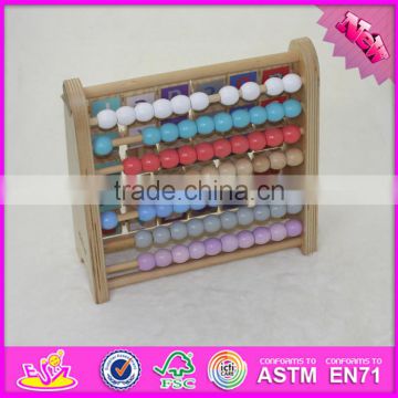 2016 new design baby abacus wooden early learning toy W12A048