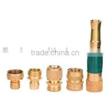 Brass hose connector water nozzle brass basic fitting set US standard