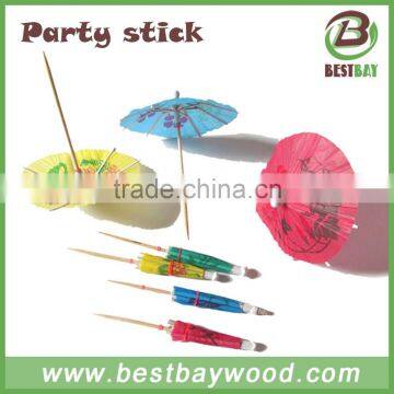 Decorative party stick umbrella