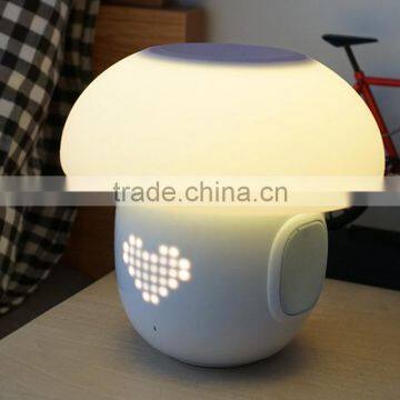 Mushroom Mood Light Smart LED Night Lamp Light with Speaker Record Alarm Function