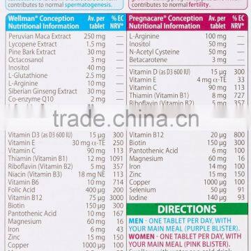 Vitabiotics Pregnacare Conception for Couples, 60 Tablets photo-5