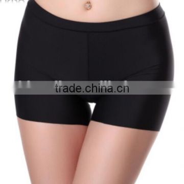 fashion designer solid color polyester spandex fitness women waterproof swimming shorts