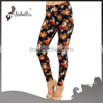 Satin Print Straight Fit 2016 Fashion Pants For Women photo-2