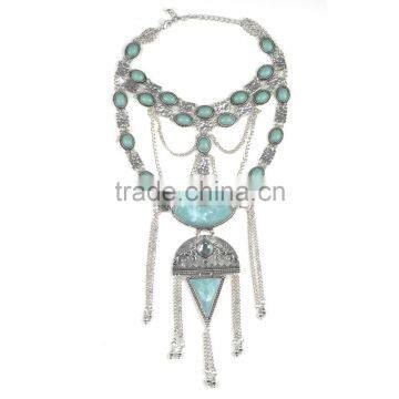 Hot Style Multilayer Vintage Heavy Metal Plated Choker Necklace photo-5