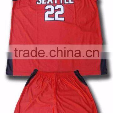 Top Quality 100% Polyester Sublimation Printed Basketball Uniform