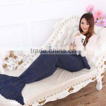 Wholesale Crochet Animal Adult TV Mermaid Tail Blanket photo-3