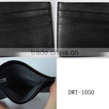 Fashion Italy SUIE PU leather designer card holder for business