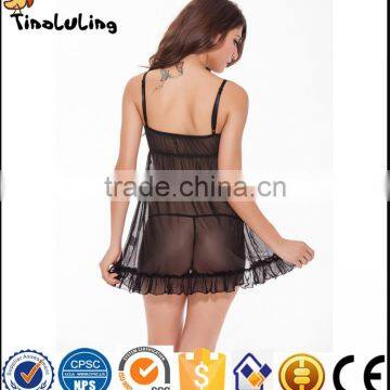 2017 Wholesale Valentine Gift Adult Sexy Lingerie Babydoll Night Dress photo-3