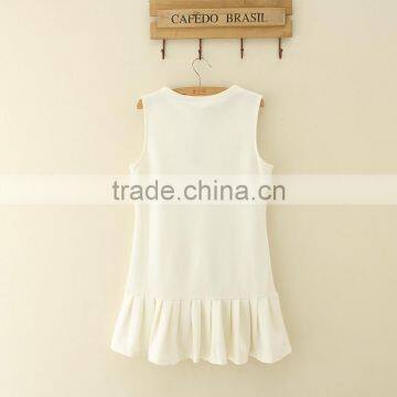 2017 Latest Wholesales Price Pattern White Children Frocks Design Monther and Kids Dress photo-5