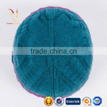 Cable Ribbed Wool Cashmere Mens Hat Styles photo-3