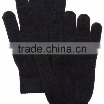 Winter wool knit gloves