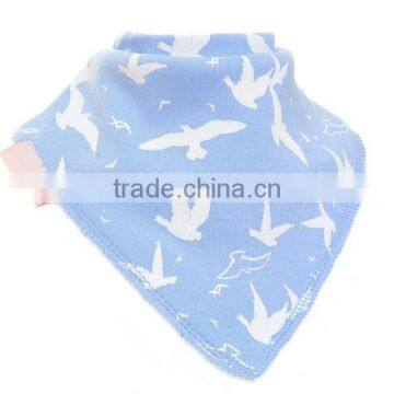 China Printing Cotton Custom Absorbent Dribbler Bandana Baby Bibs Wholesale photo-2