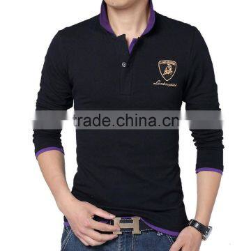 Custom design sewing logo brand polo shirt