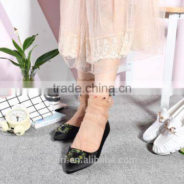 WS-9 Glitter Mesh Socks Sexy Pearl Women Socks Silk Female Transparent Meias Harajuku Funny Sox Elastic photo-2
