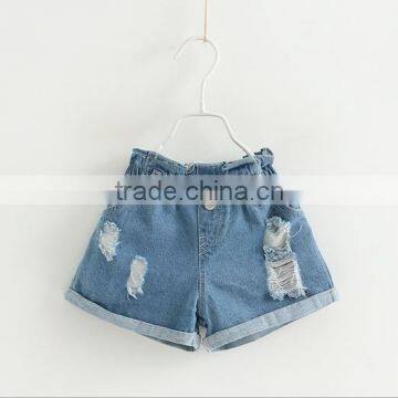 S60382B 2017 Hot Sale Children's Cotton Girls Cute Summer High Waisted Pants