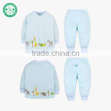 100% Cotton Animal Pattern 2 Pcs High Quality Children Pajamas Baby Wear photo-2