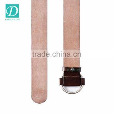 High Quality Italian Cattle Hide Belt Big Ring Alloy Buckle Belt for Women photo-4