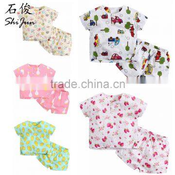 ShiJ Kids Clothes Set 1~6Y Boutique Casual Summer Pattern Baby Boys and Girls Set