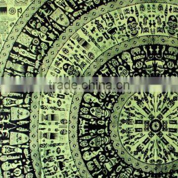 Tree of Life Tapestry Wall Art Hippie Tapestry Mandala Tapestry Green photo-2